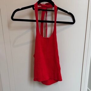J. Crew Vibrant Red Top